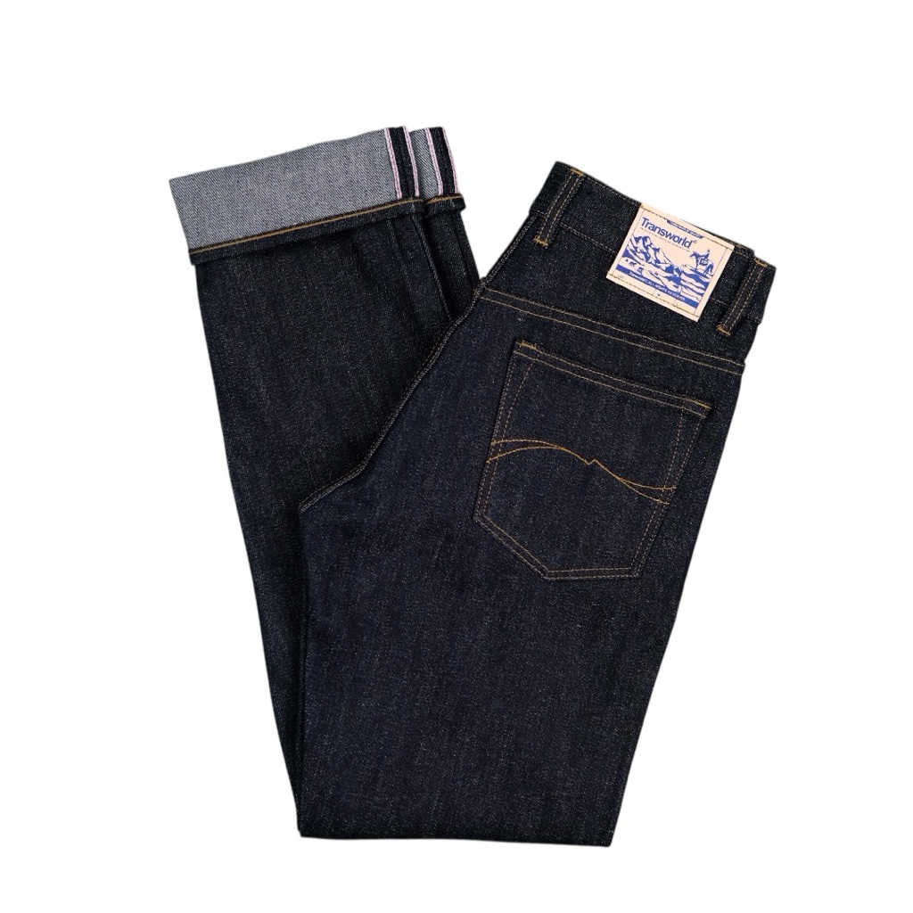 Transworld Celana Denim Selvedge 17 Oz Accent Zieva Deep Indigo