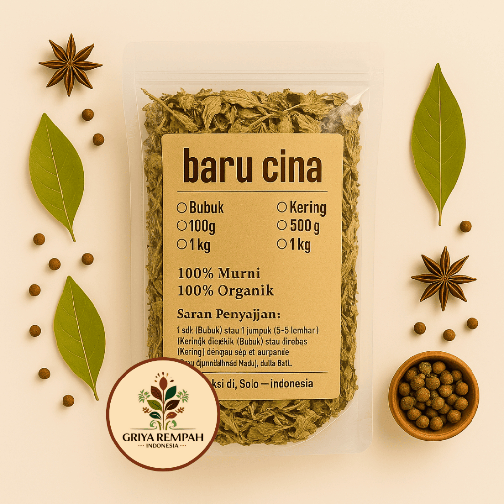 

MUGWORT KERING 500 GRAM – Baru Cina Ramuan Rempah Herbal Masker Alami untuk Kesehatan & Relaksasi Jamu Tradisional Simplisia Artemisia vulgaris