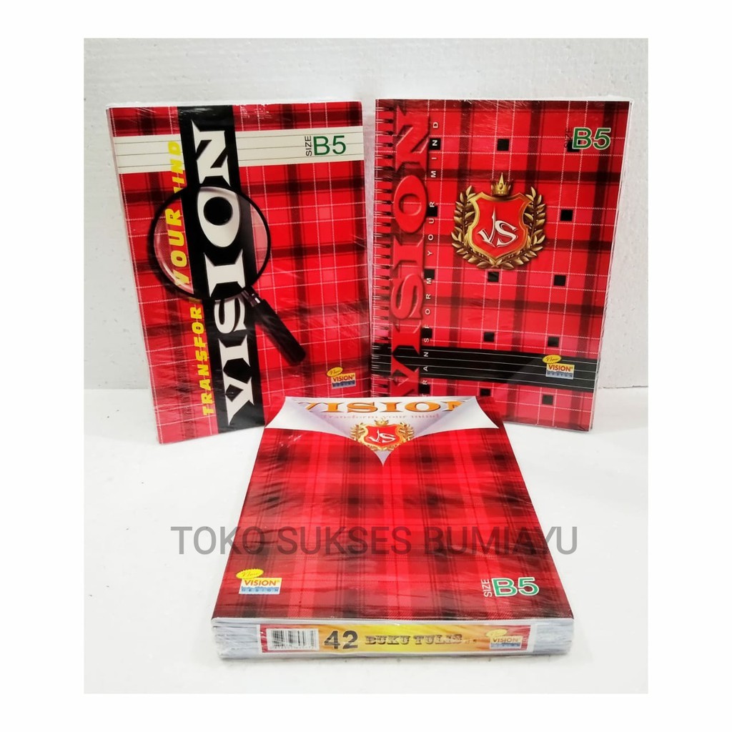 

Buku tulis Big bos vision 42 lembar (1 pack 6 buku)