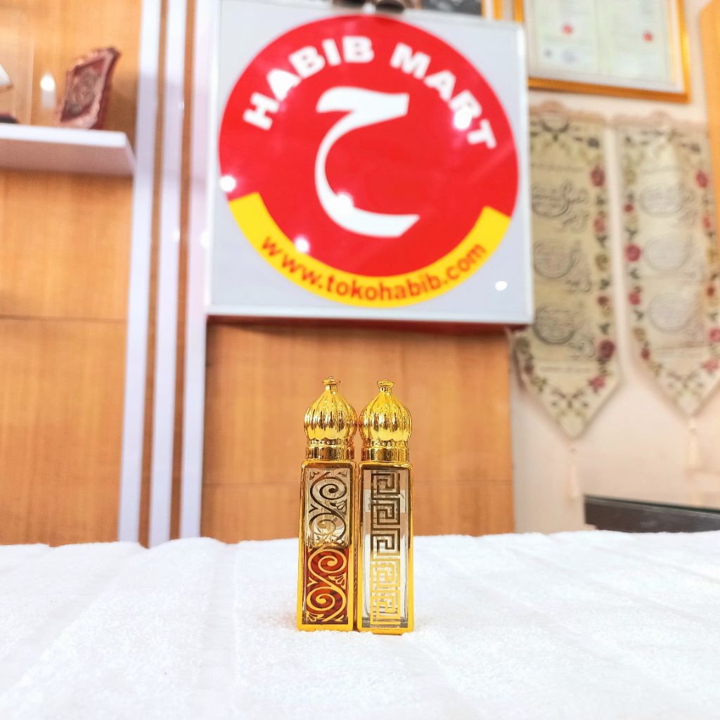 Botol Parfum Roll On 6ml Desain Masjid Emas – Kosong