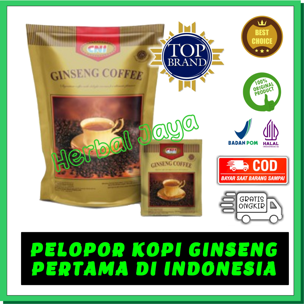 

Ginseng Coffee C N I Ginseng Kopi Pertama di Indonesia Dengan Aroma Yang Khas dan Cita Rasa Yang Nikmat Untuk Pecinta Kopi