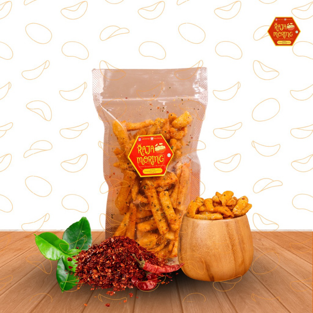

Moring Cimol Kering Stik Snack Pedas 50gr - Raja Moring