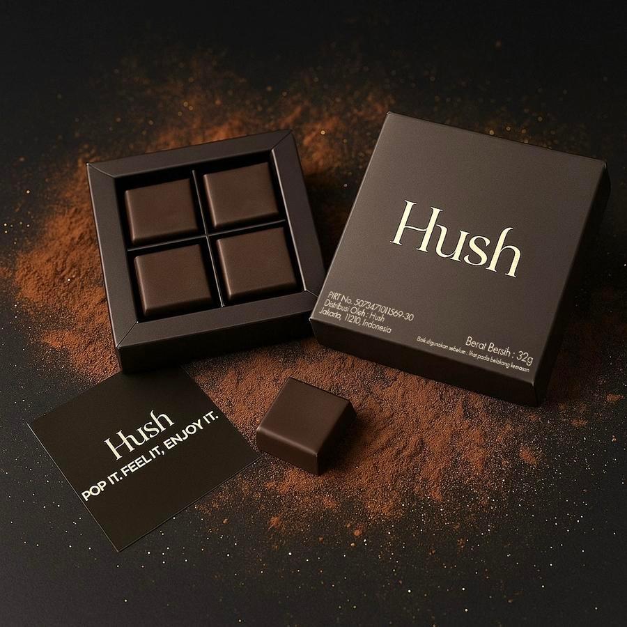 

PROMO TERBATAS Hush chocolate Dark Chocolate for couple 32 gram viral untuk suami istri FREE ONGKIR FREE ONGKIR Hush Chocolate 1 Box Dark Chocolate for Couple 32 Gram 1 Box Isi 4Pcs VIRAL Kardus Karton Package Uk 12×6×6 Box Packing Polos New
