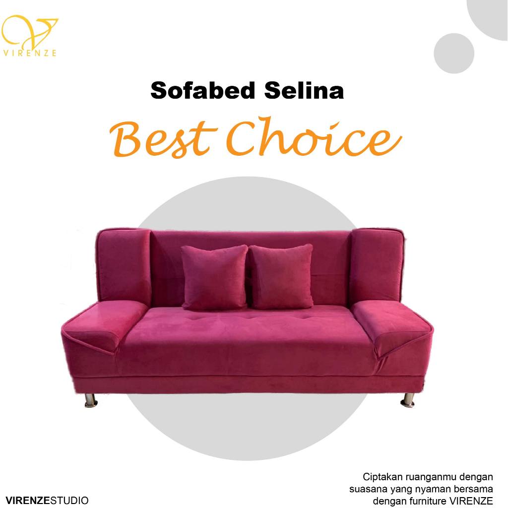 Sofa Bed Selina Virenze - Sofabed Lipat Multifungsi, Sofa Santai Minimalis Semarang, Solo, Yogya