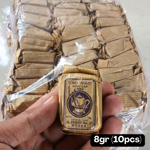 

Kopi Cap Teko Toko Agus Kemasan Kertas, 1 Pak Isi 10