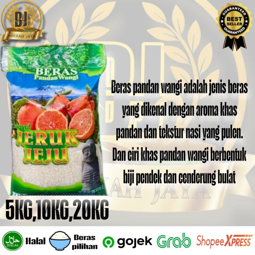 

Beras Jeruk Jeju Pandan Wangi Asli 5KG 10KG 20KG Berkualitas Super Premium