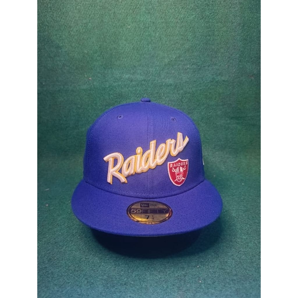 Raiders NFL x New Era Blue Script 71/4