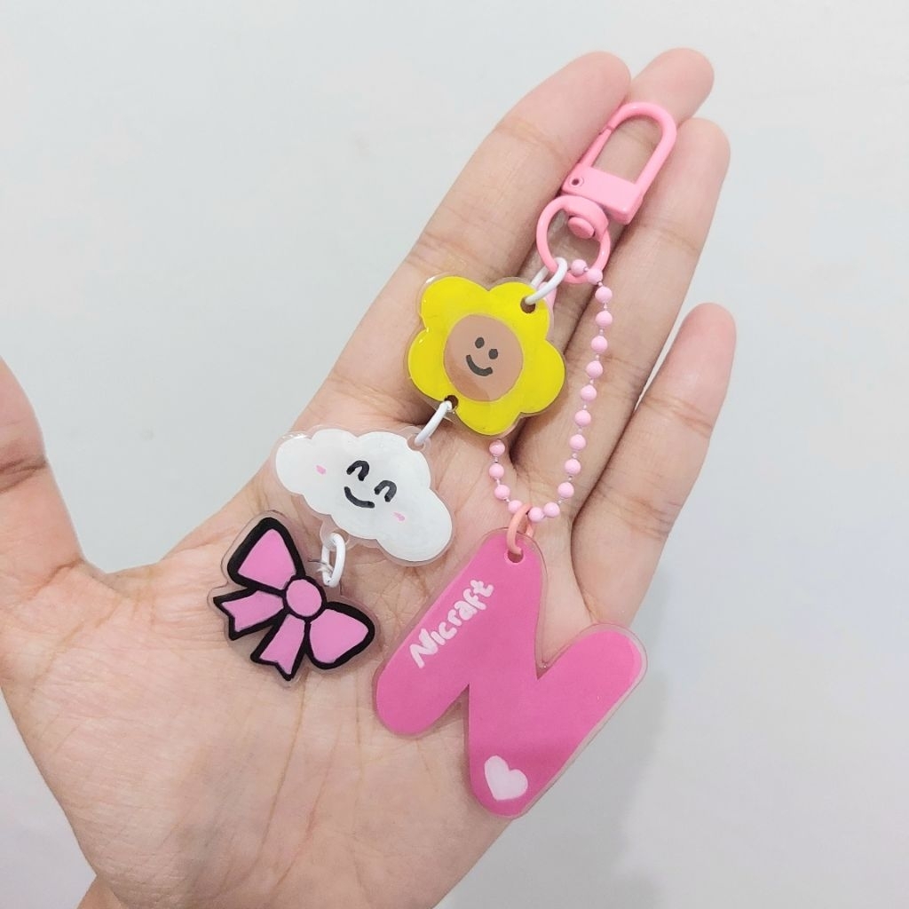 bag charm | bag charm huruf | bag charm alphabet | bag charm nama | gantungan nama | gantungan huruf