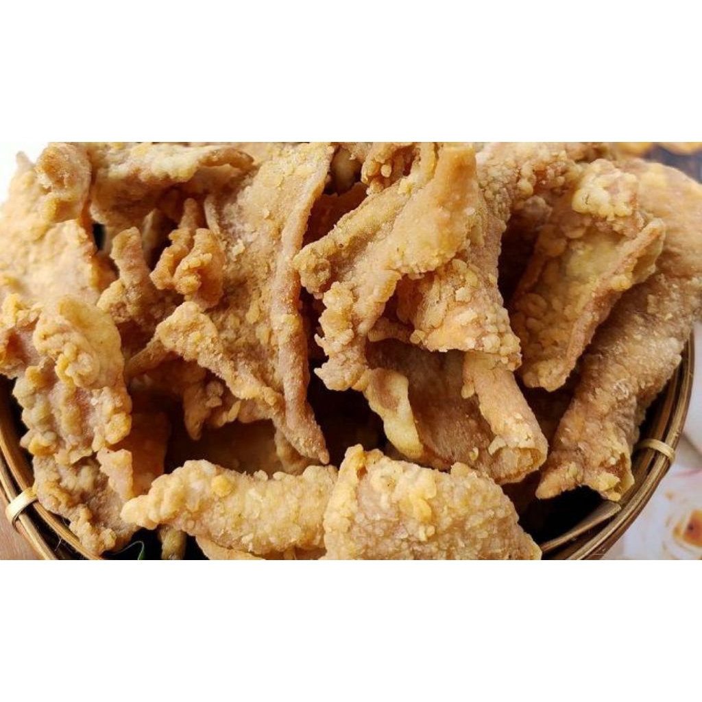 

Kripik Kulit ayam krispi enak gurih kemasan 100gr