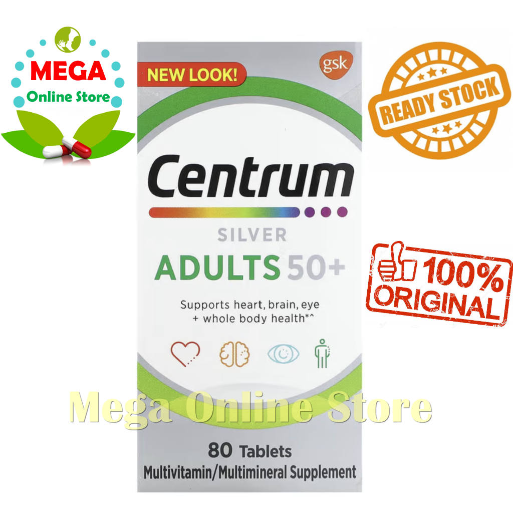 CENTRUM SILVER 50+ 80 TABLET USA