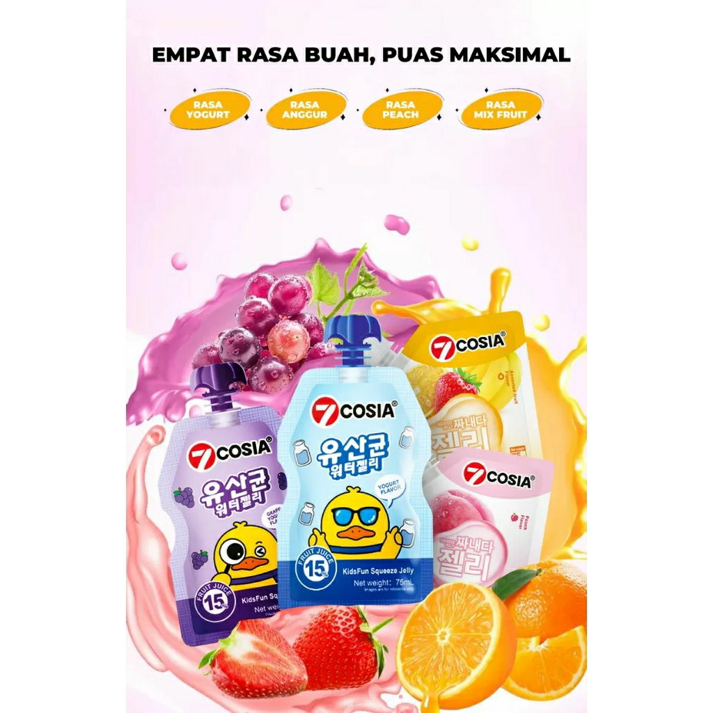 

7cosia kudsfun yoghurt squeeze jelly 75ml