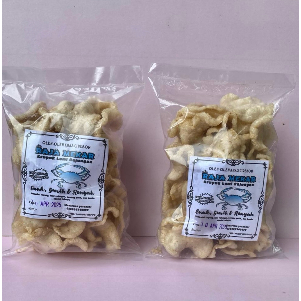 

kerupuk lemi rajungan//kerupuk murah//aneka cemilan//grosir cemilan//keripikmurah