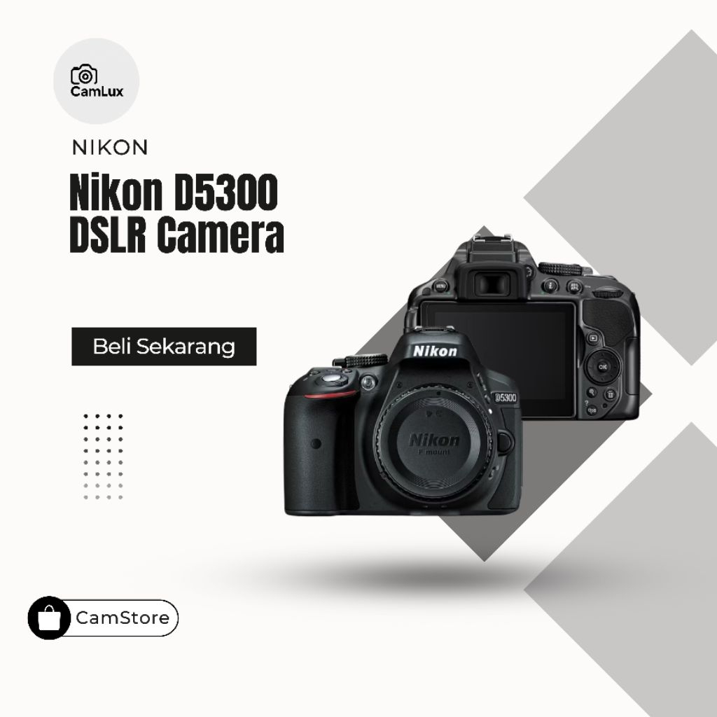 Nikon D5300 DSLR Camera Hitam Only
