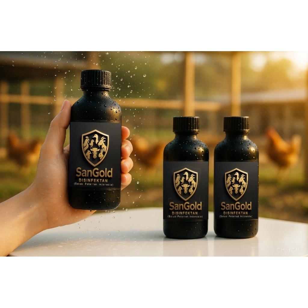 SandGold Disinfektan kandang ternak seperti ayam,burung,kambing,sapi,kelinci dll