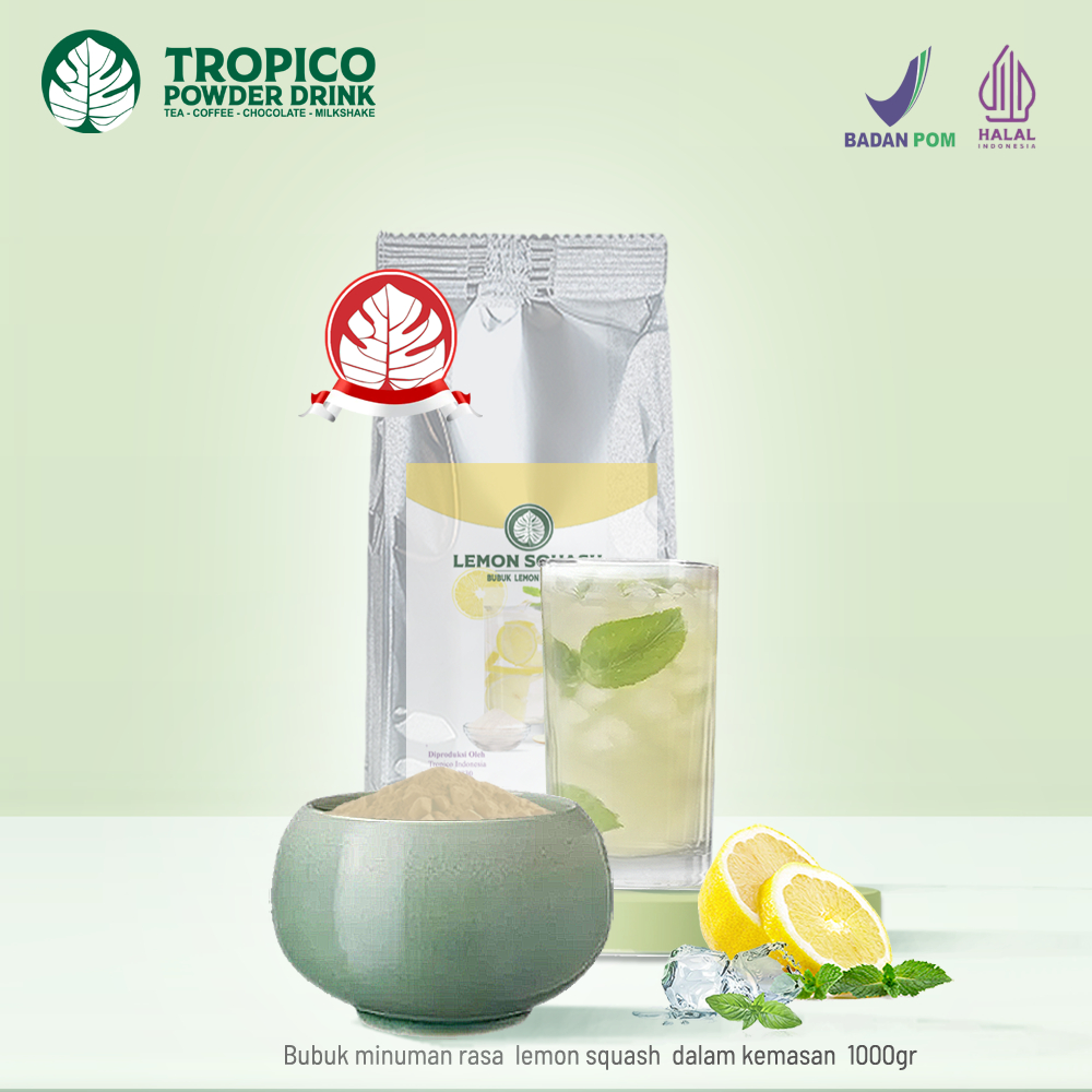 

Bubuk minuman Lemon Squash powder - Tropico Powder Drink