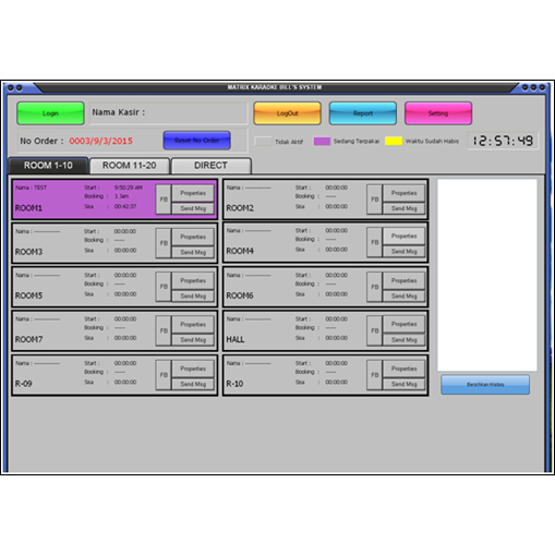 SOFTWERE KARAOKE UNTUK BISNIS ,( Billing, Room Client, Server,) saling terhubung / matrix bisnis kar