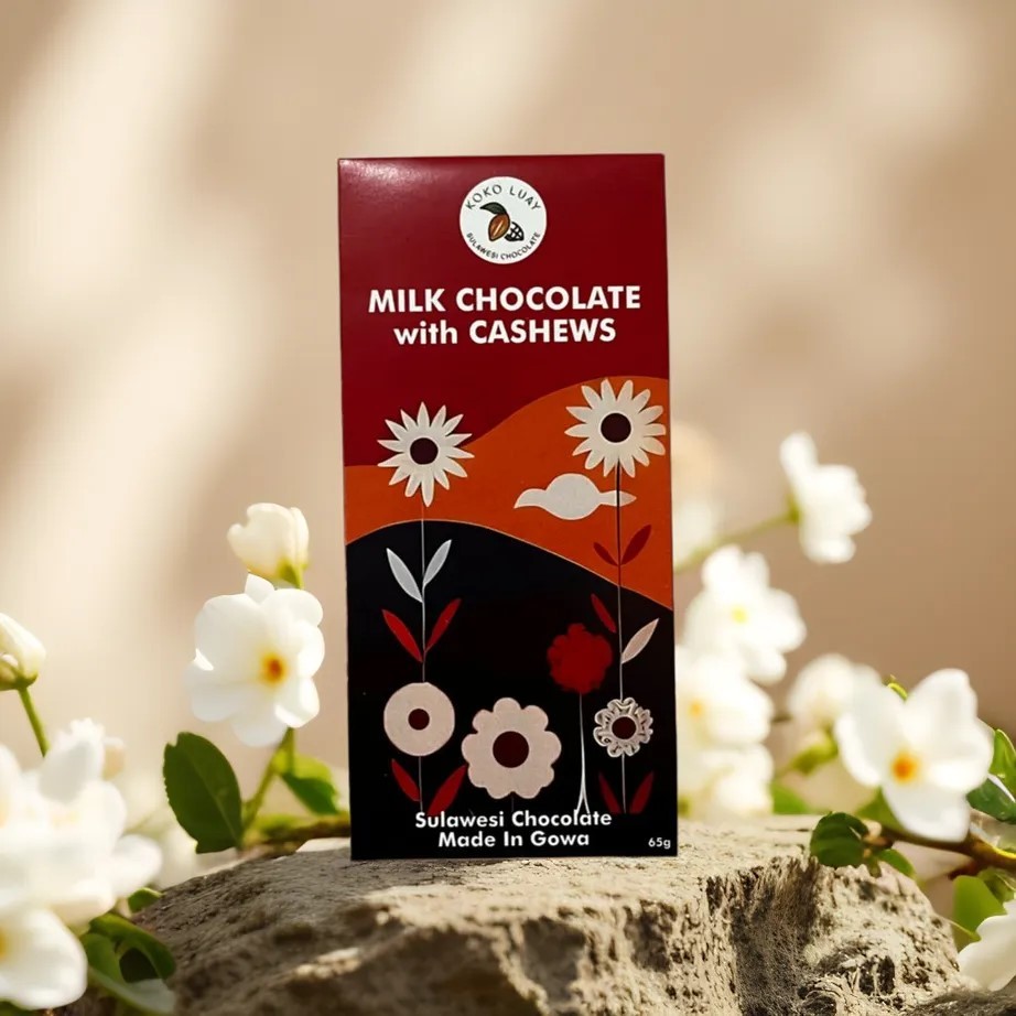 

Koko Luay Milk Chocolate with Cashews/Coklat Mente Premium/Cokelat Batang Asli