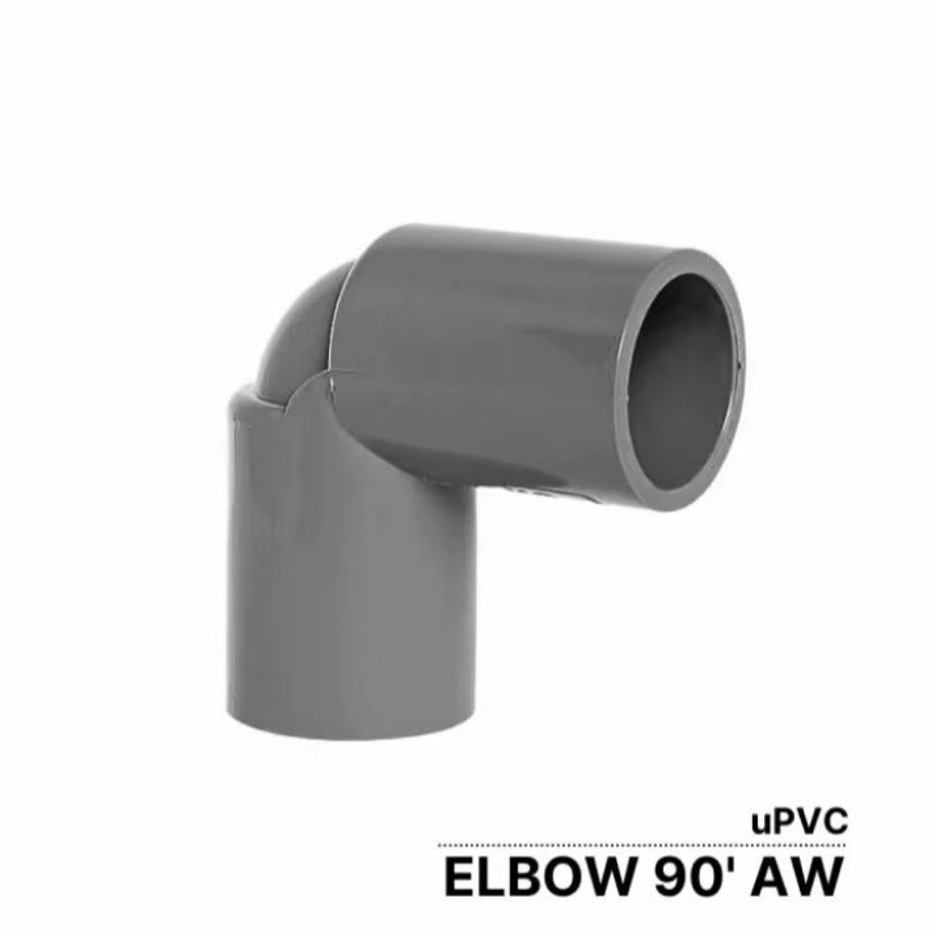 Elbow 90 PVC AW 3/4 inch Keni 90 PVC AW 3/4" Keni L90 PVC JIS 3/4 inch Knee Pipa PVC Abu-Abu Paralon