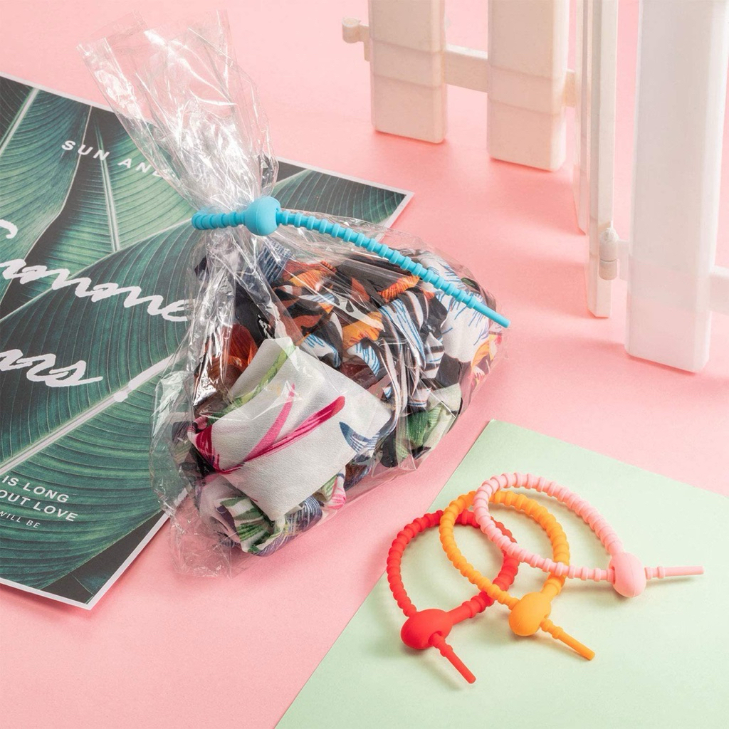 Pengikat Kabel Silikon/ Sillicone Cable Organizer/ Kabel Ties Silikon