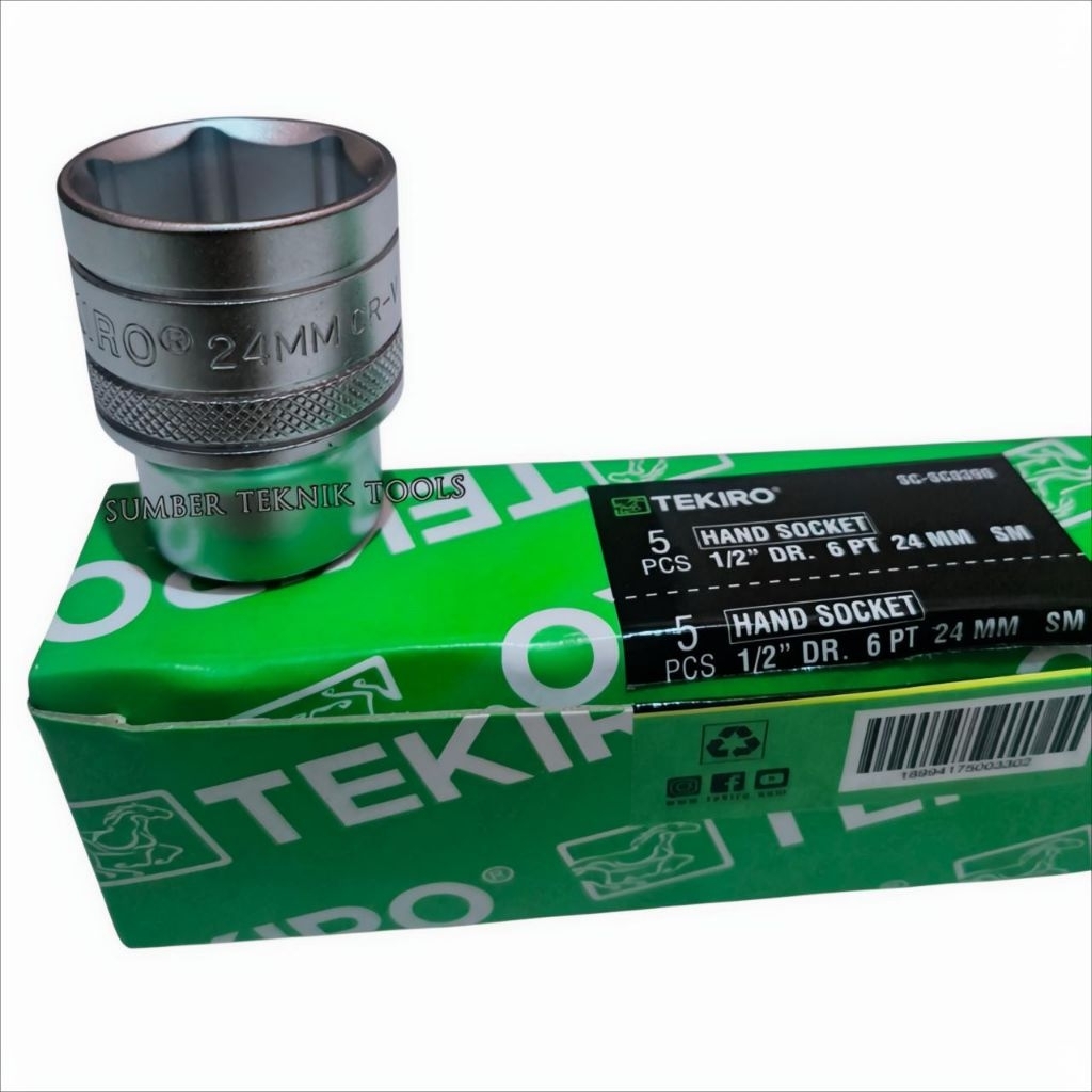 Tekiro Mata shock 1/2" dr ukuran 24 mm 6 PT/12 PT