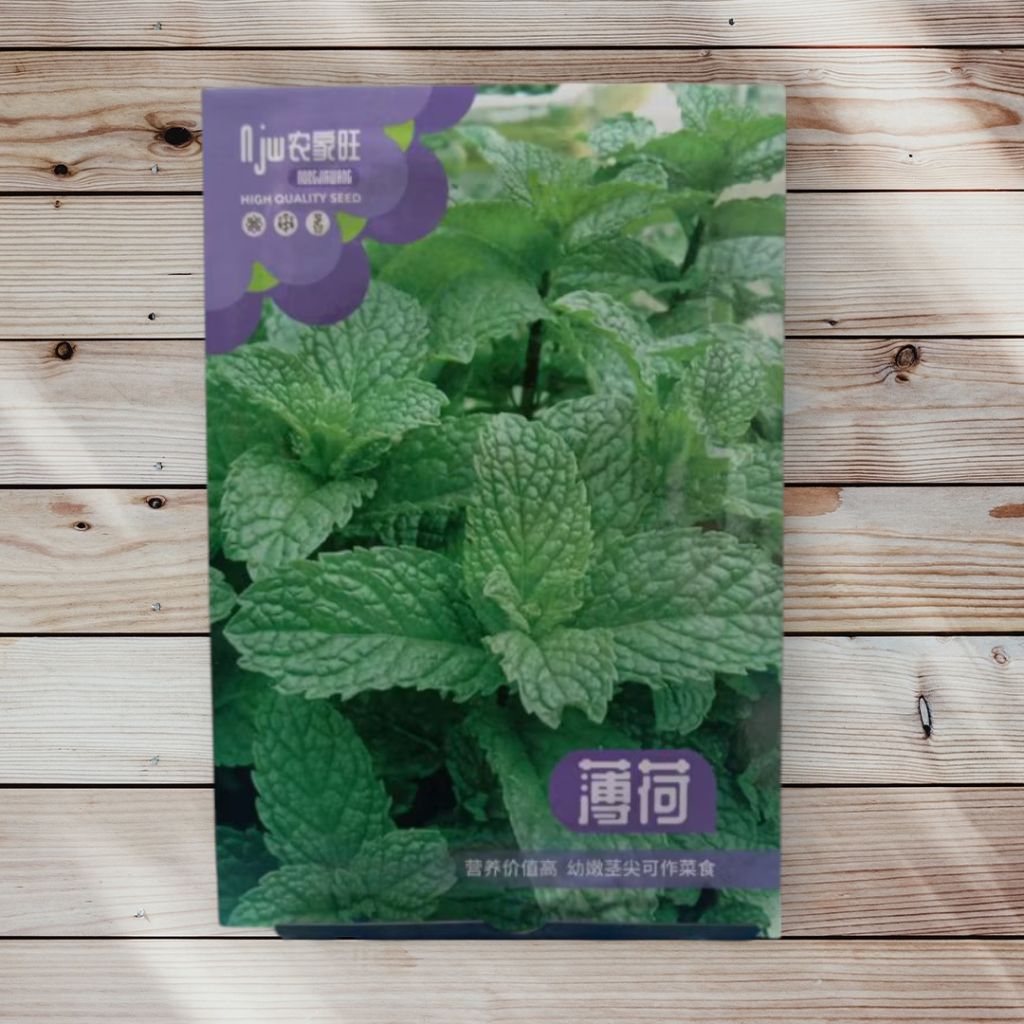 Kemasan premium biji benih daun mint