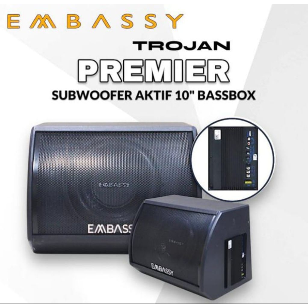 Subwoofer aktif 10 inch Embassy Trojan EMS-10 Original