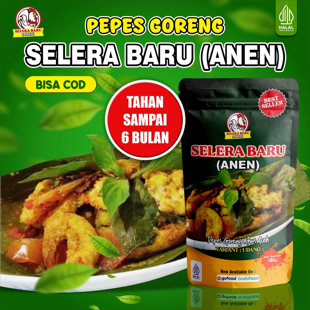 

Pepes Udang Goreng Khas Aceh selera baru ANEN isi 160 gran