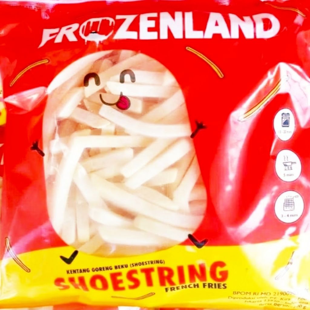 

Frozenland Shoestring/Kentang Goreng 500gr