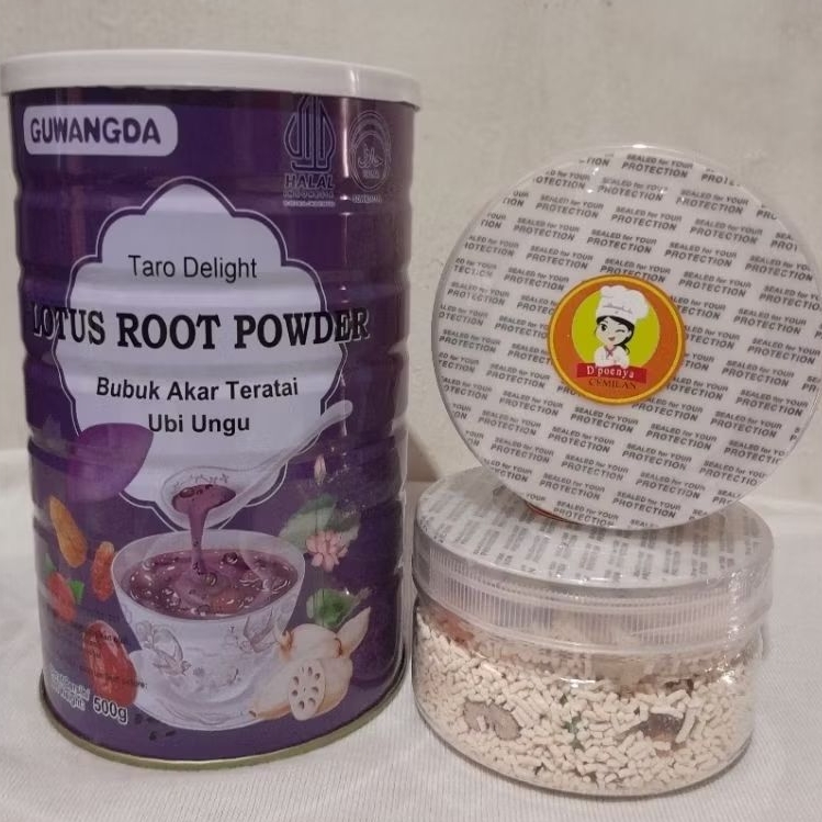 

Bubur akar teratai ubi ungu