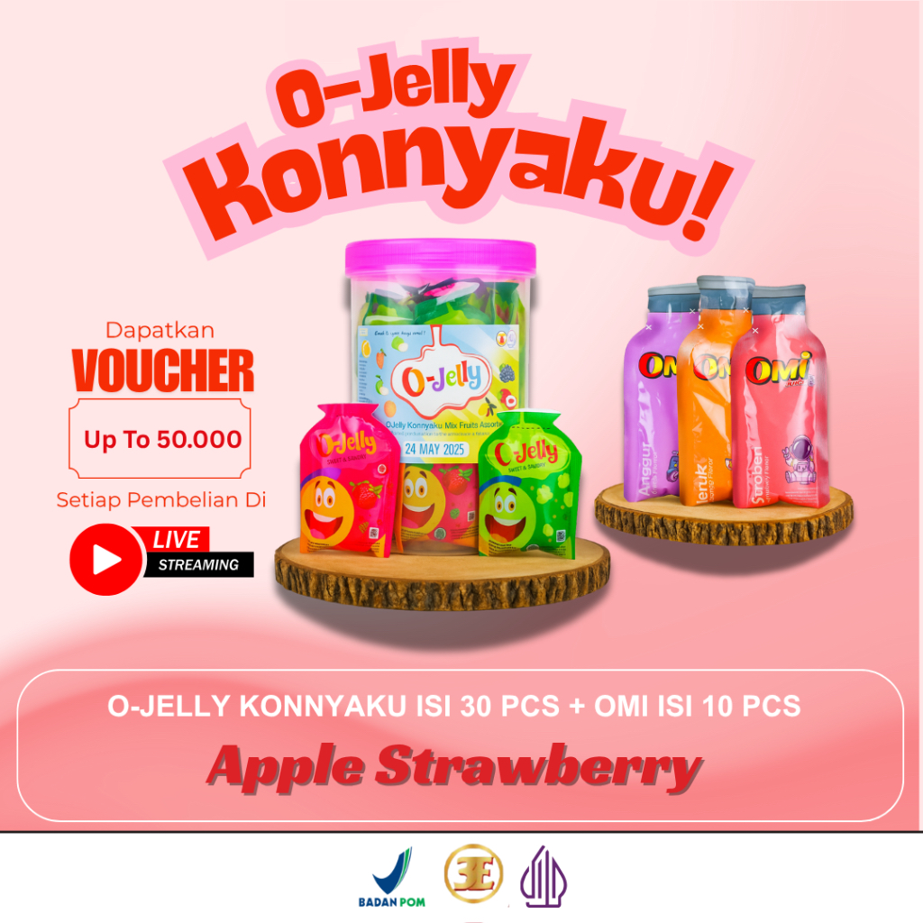 

Bundling Hemat O Jelly/Jeli/Ager/Omi Juice/Jus/Minuman Rasa Buah