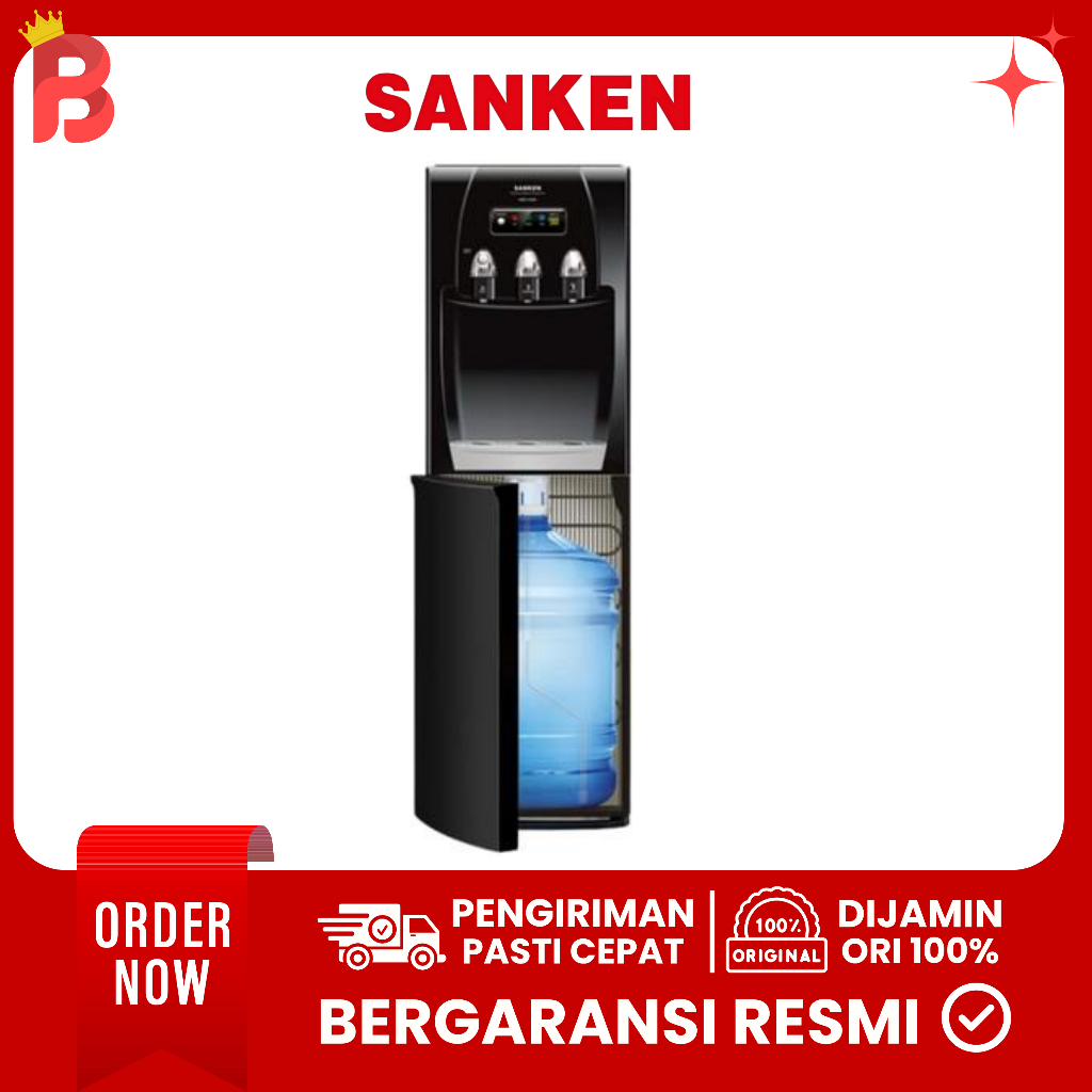 SANKEN Dispenser HWD-C500 Kompresor C500E Galon Bawah HWD-C500E