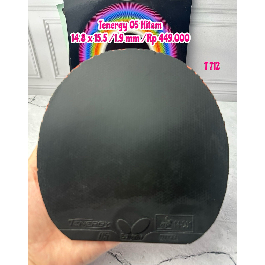 PROMO SECOND KARET TENIS MEJA PINGPONG TENERGY 05 HITAM ORIGINAL MARKET JAPAN