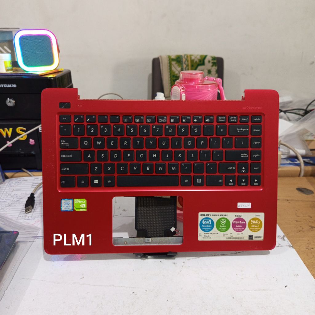 [ MINUS ] MERAH Palmrest X456U A456U Normal Tested Seken Original [ frame cover casing case kesing k