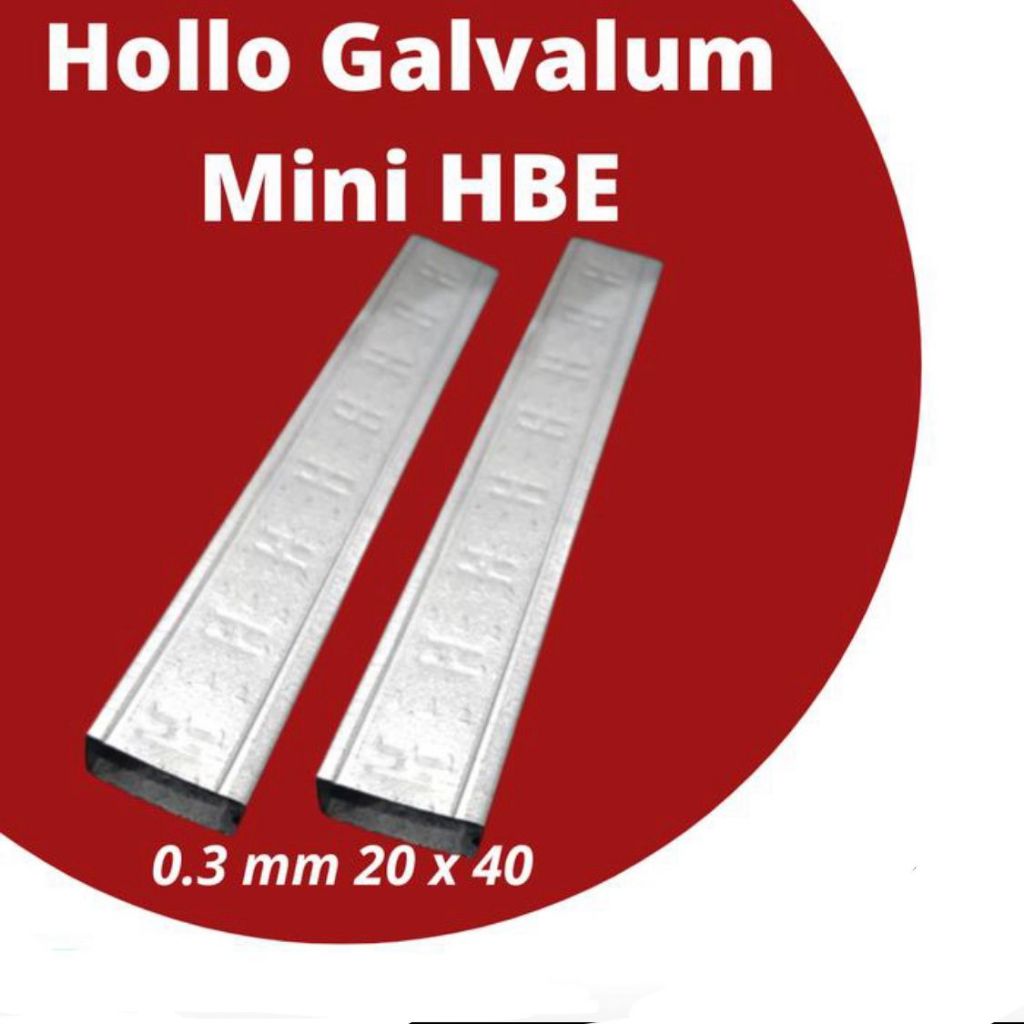 Hollow Galvalum Mini HBE 0.3 (Sebutan) 2 x 4
