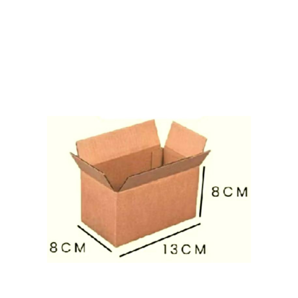 

Kardus Packing Box Kecil Polos Ukuran 13x8x8