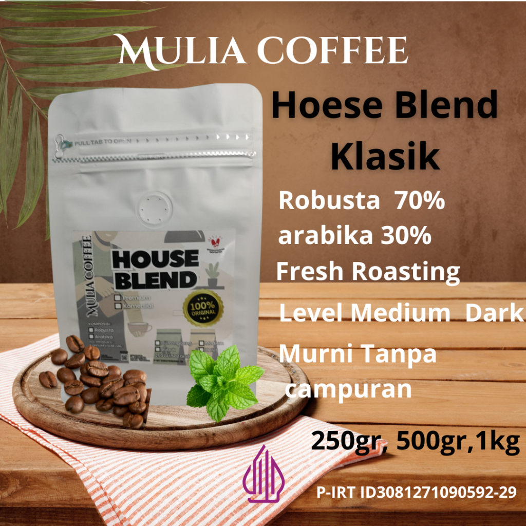

Kopi Spesial House Blend Espresso klasik 1kg