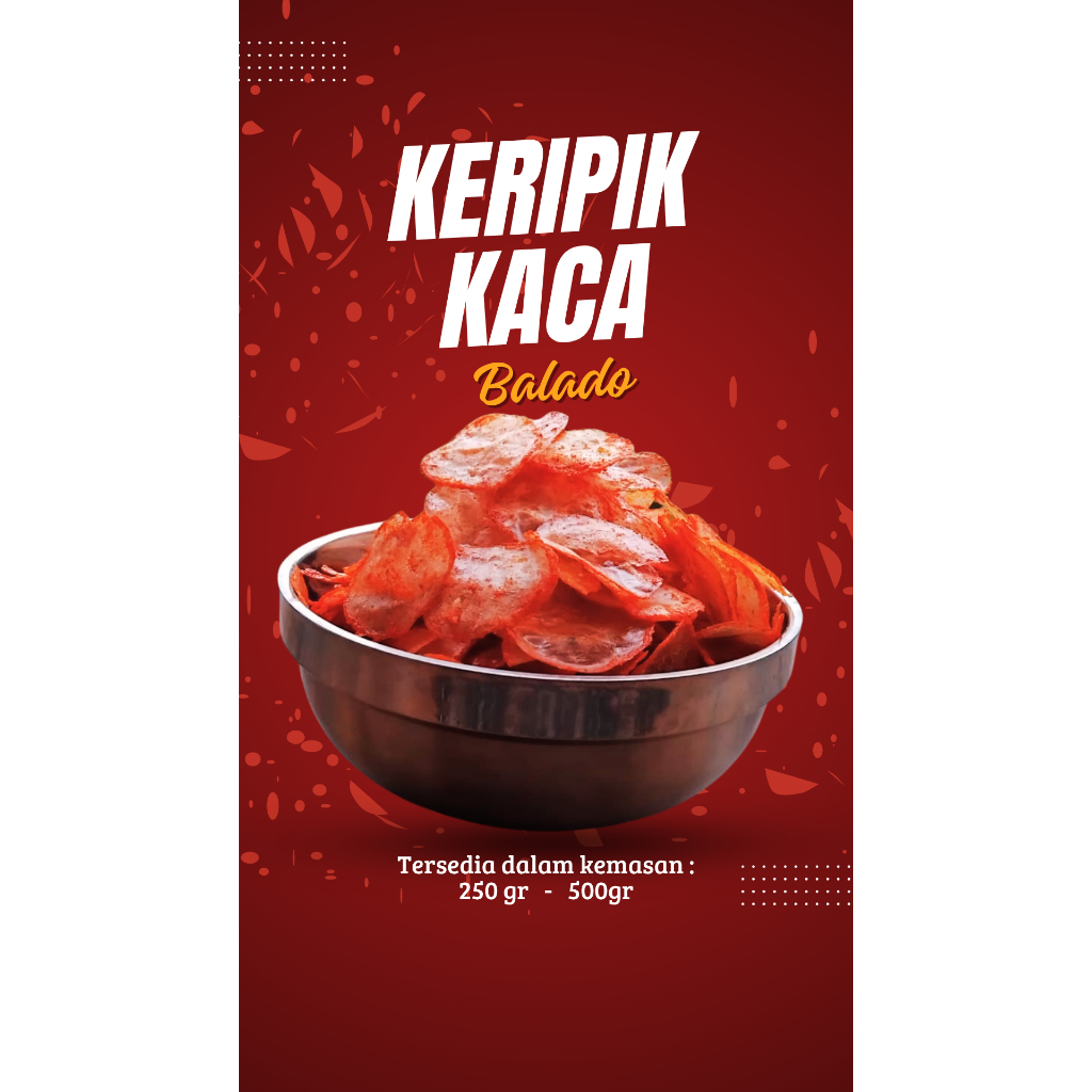 

Keripik Kaca Balado 500gr | Kripca 250 gr | Bumbu Melimpah | Camilan Renyah