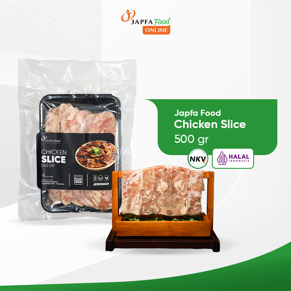 

Japfa Food Premium Chicken Slice – Ayam Iris Tipis Lembut 500gr