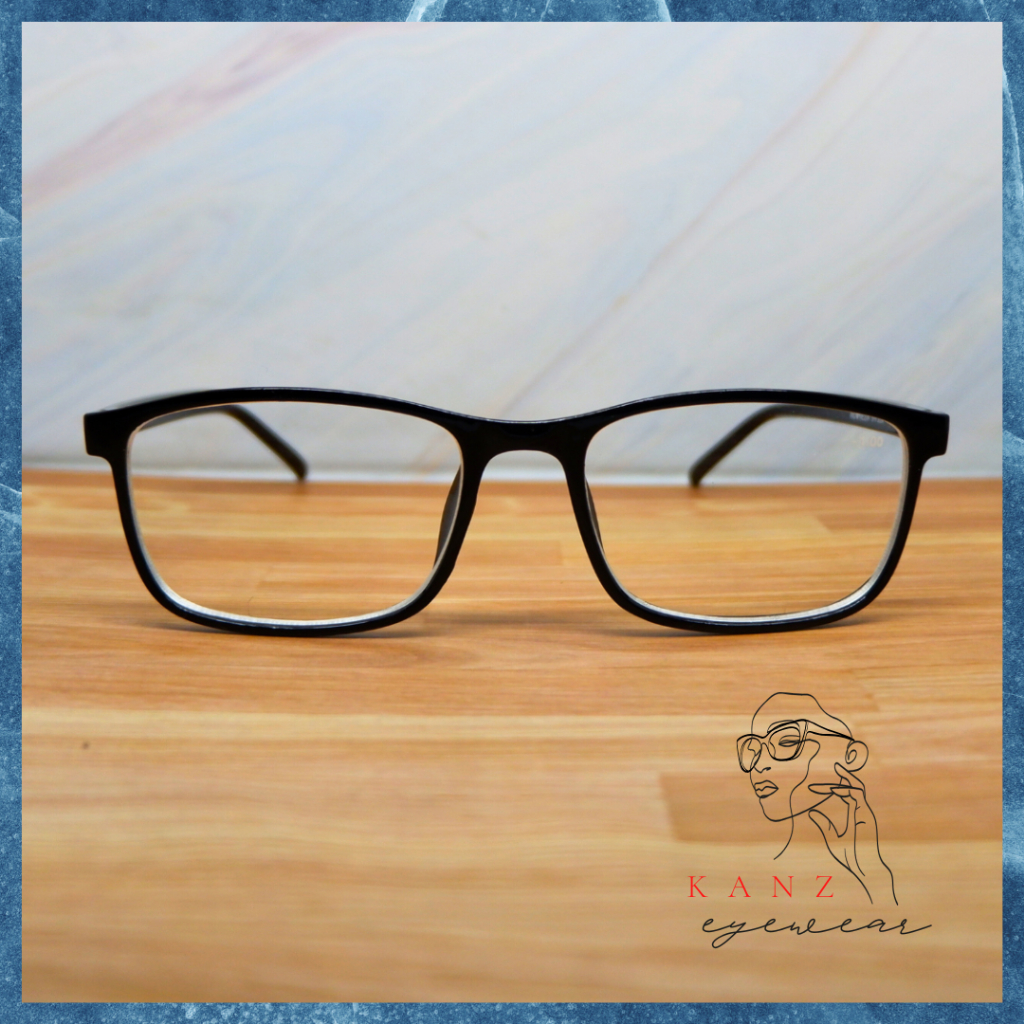 Kaca Mata Fashion Korea Minus Kotak Kecil Wanita Pria Tipis Frame Ringan