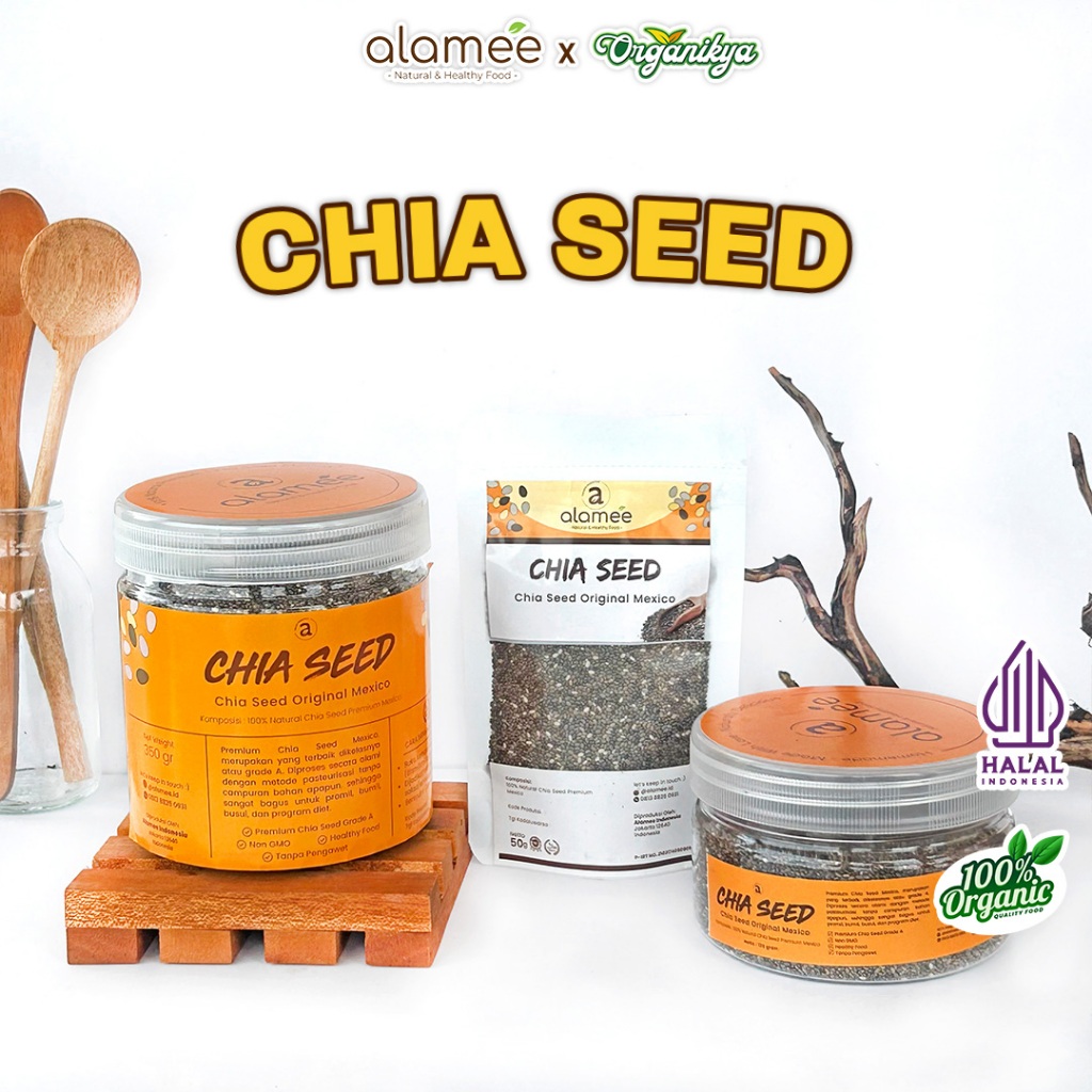 

Chia Seed Organic Black Chiaseed Grade A Premium Quality organikya