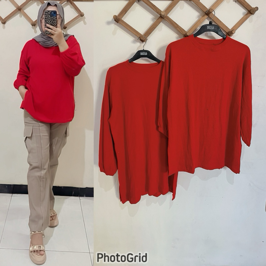 kaos merah jumbo