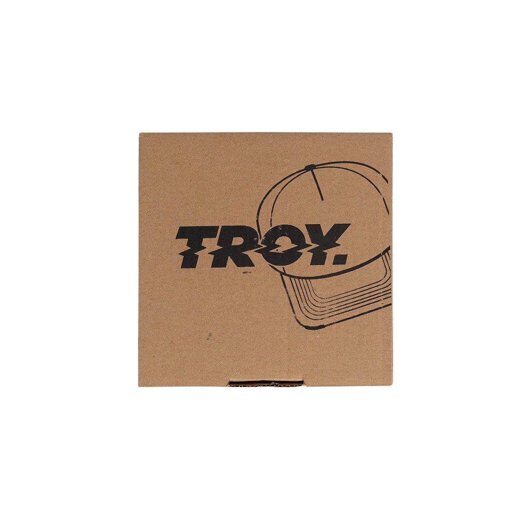 Troy Company Brown Box Packaging Hat - Box Packing Topi BOX 3247