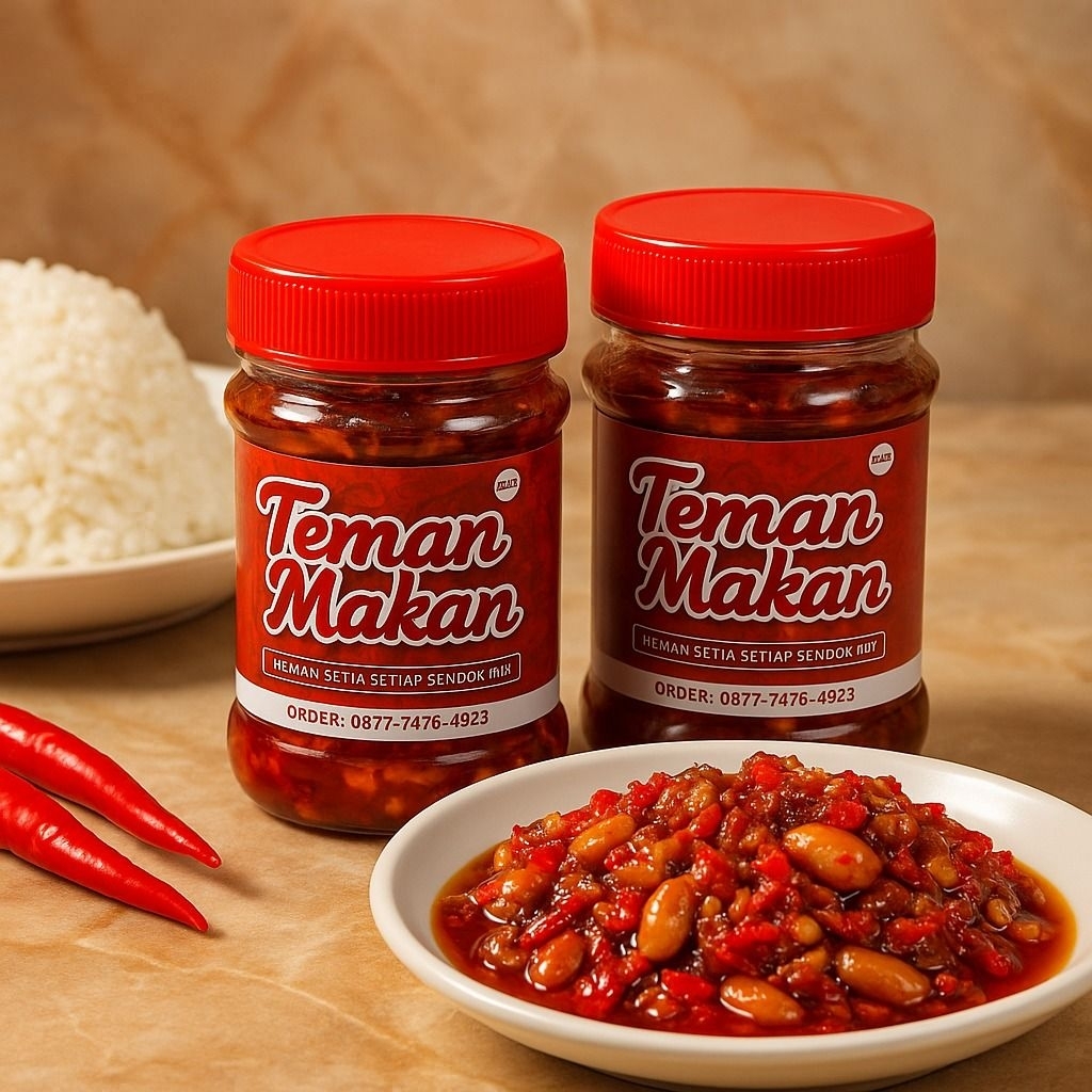 

Teman Makan Nasi - Sambal Cumi | Original 160g | Sambal Gurih Pedas | Tahan Lama | Halal