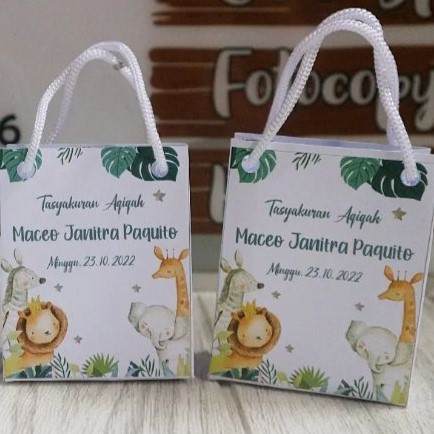 

50 Pcs Paper Bag Telur Aqiqah Tasyakuran Marhaba anak / Tas Tempat Telur Aqiqah Anak