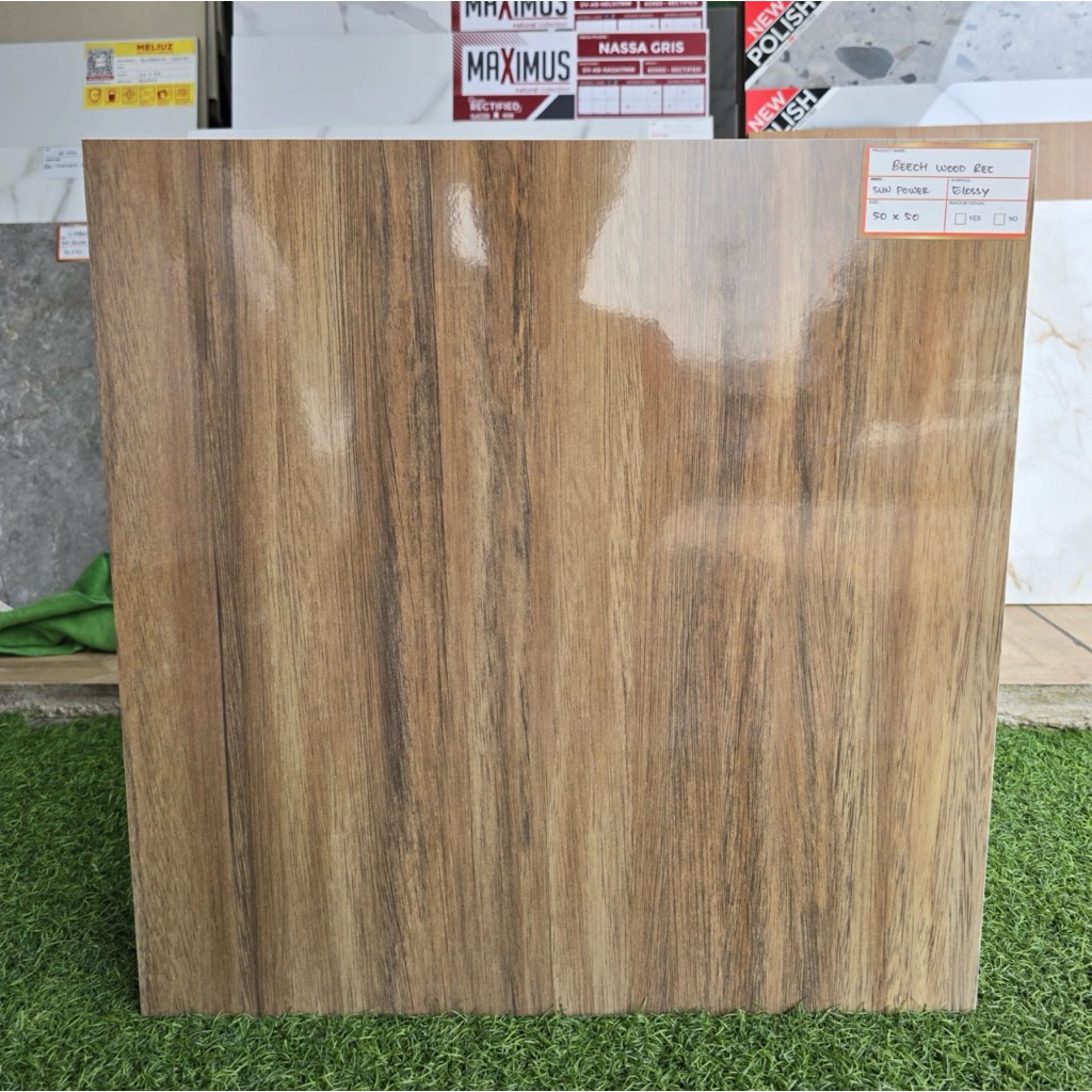 Keramik Lantai Sun power 50x50 Cutting Beach Wood