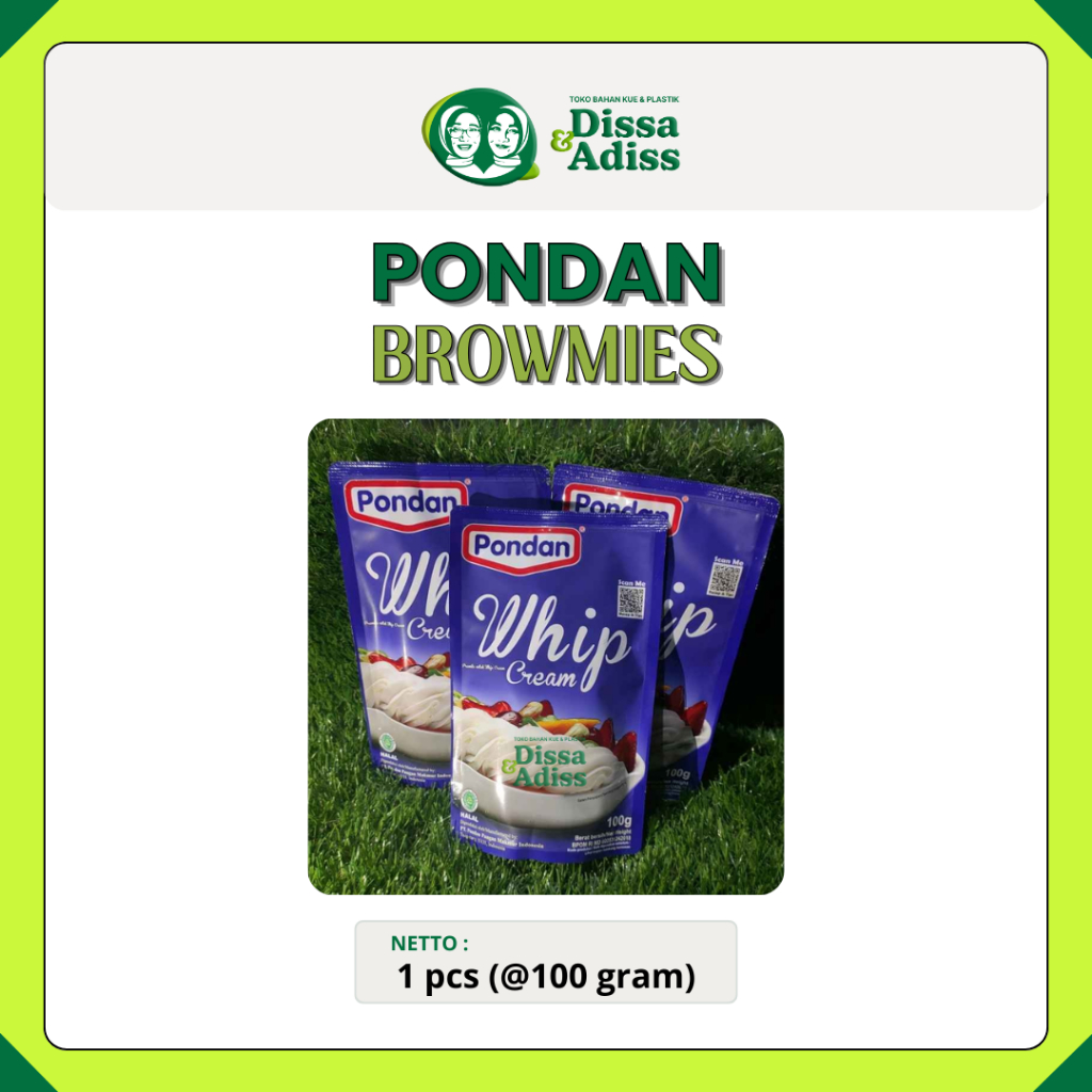 

Pondan Whip Cream 100g - Tobaqdissa
