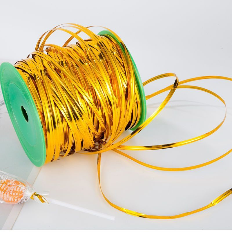 

Tali Kawat Pita Kawat Pengikat Metalik Sovenir Twist Roll 300 Yard PT08