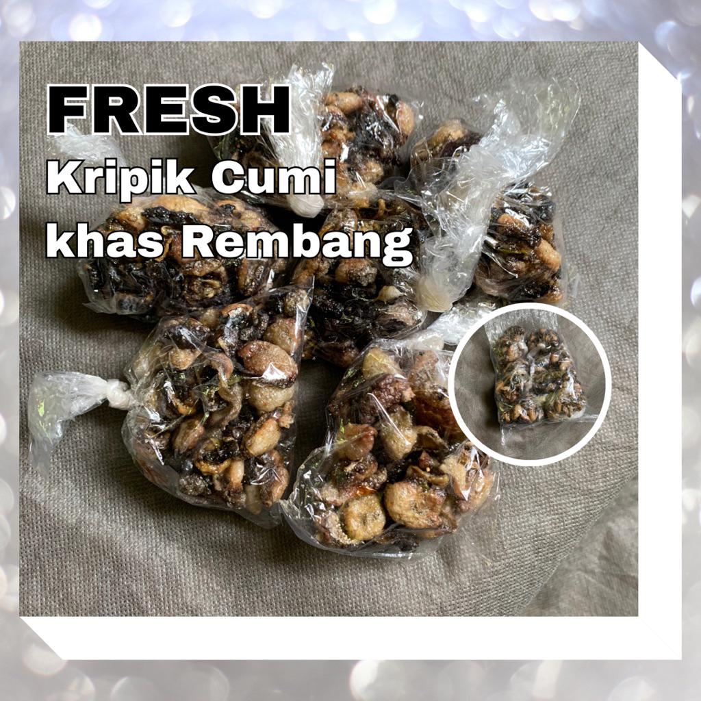 

KRUPUK/KRIPIK CUMI/ NUS ASLI KHAS REMBANG TANPA BAHAN TAMBAHAN