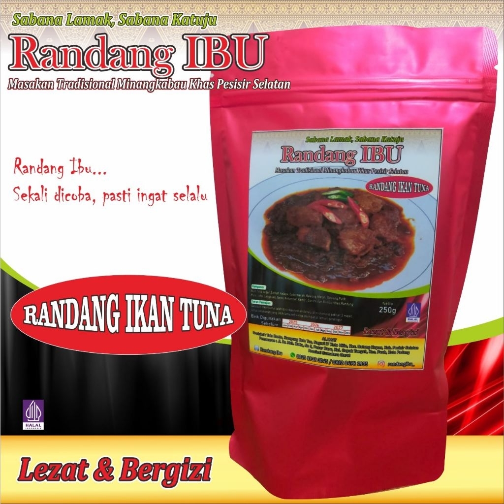 

RENDANG IKAN TUNA 250 gr ( Randang IBU)
