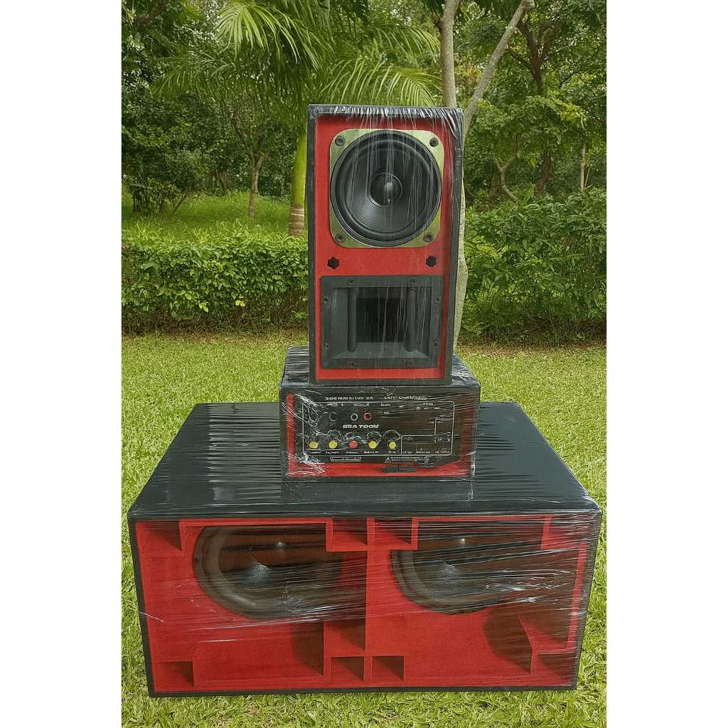 Speaker Aktif 6 Inch Box Planar Bass Nendang – Tweeter Audax + Array ACR 4” + 2 Subwoofer ACR 6” – F